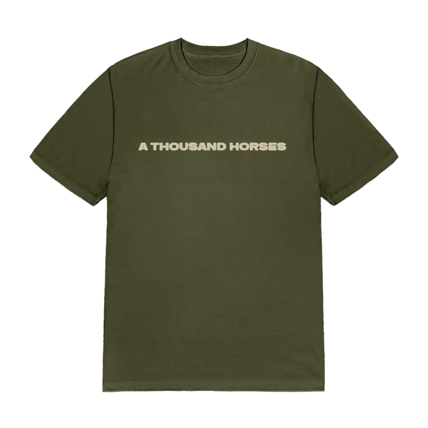 A Thousand Horses - ATH Burst Olive Green T-Shirt - Image 2