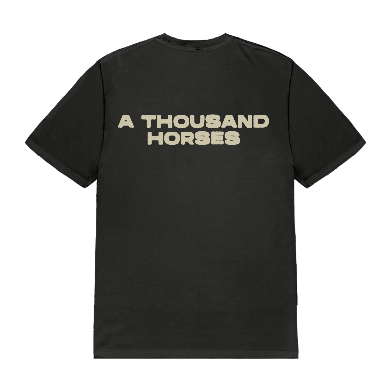 A Thousand Horses - Initial Logo Black T-Shirt - Image 2