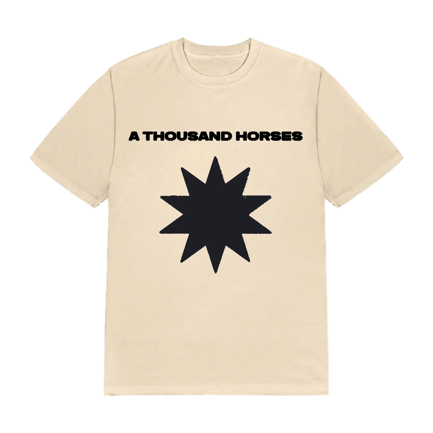 A Thousand Horses - White Flag Down Ivory Tee