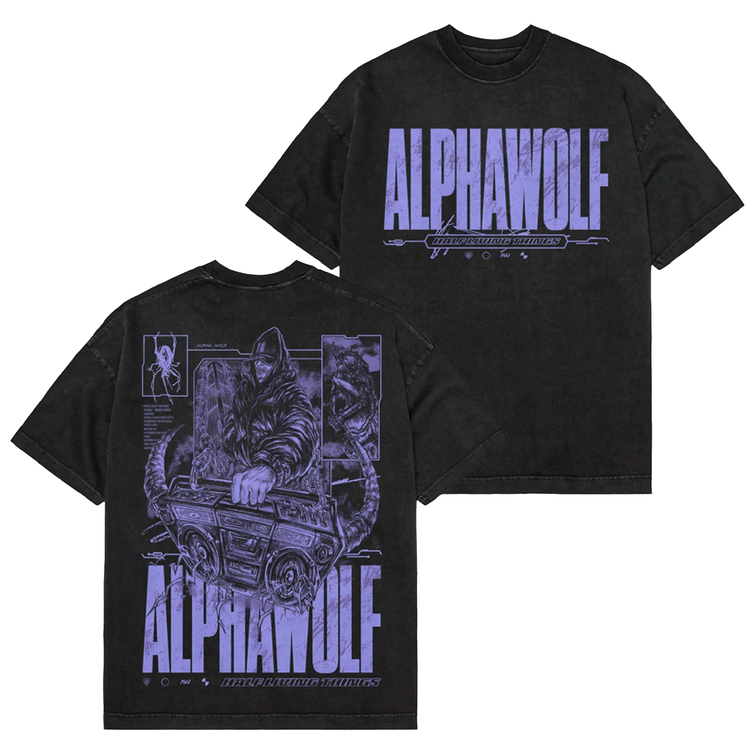 Alpha Wolf - Boombox T-Shirt
