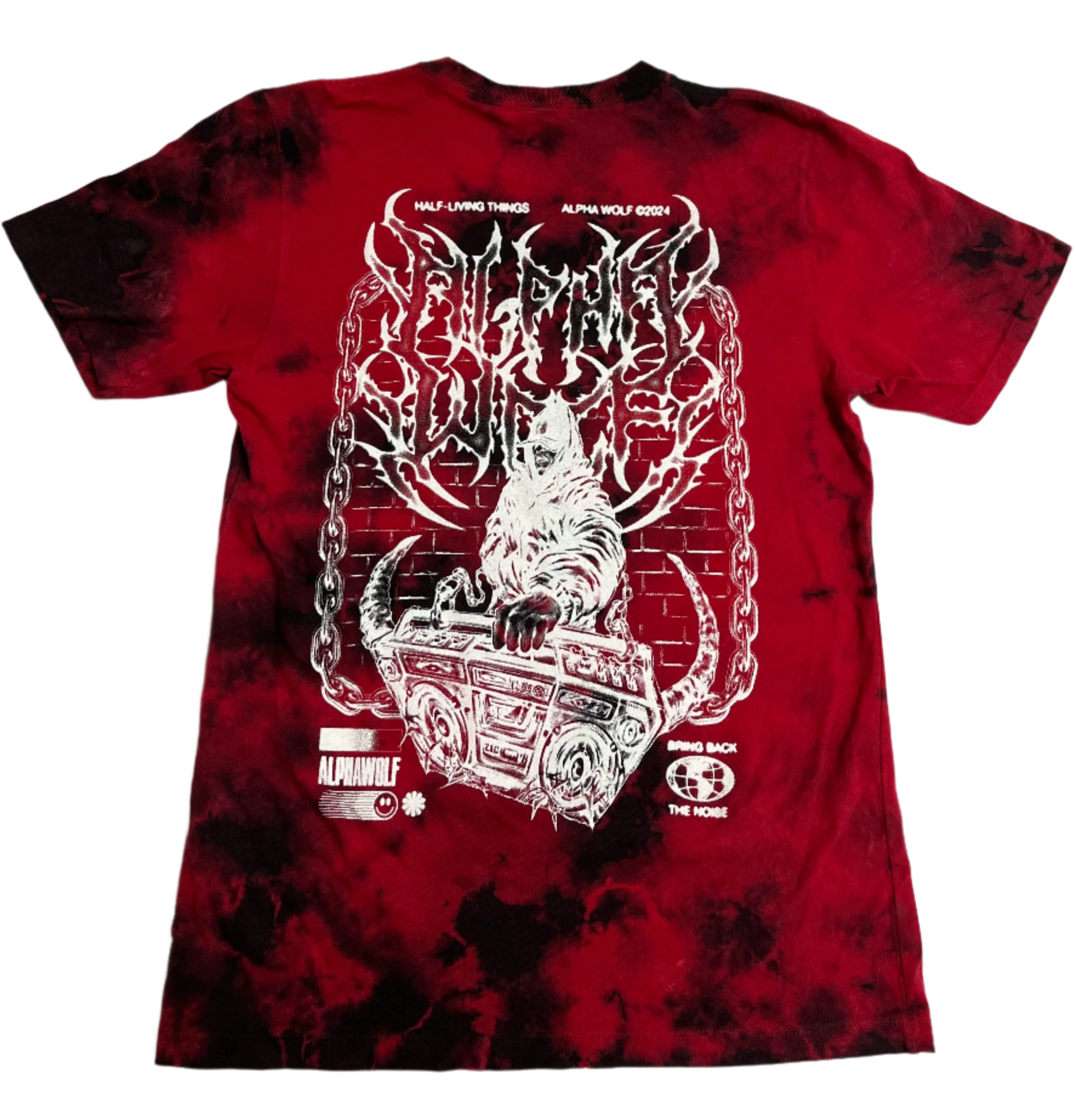 Alpha Wolf - Custom Dye T-Shirt - Image 2