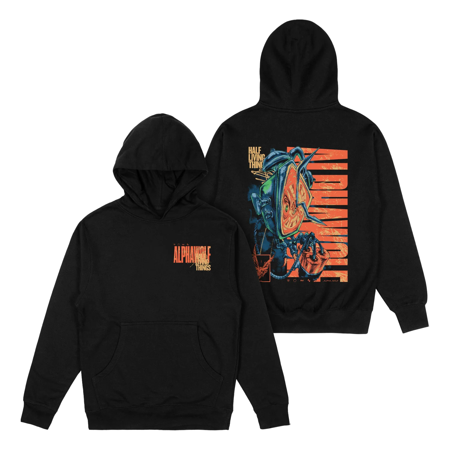 Alpha Wolf - Half Living Things Hoodie