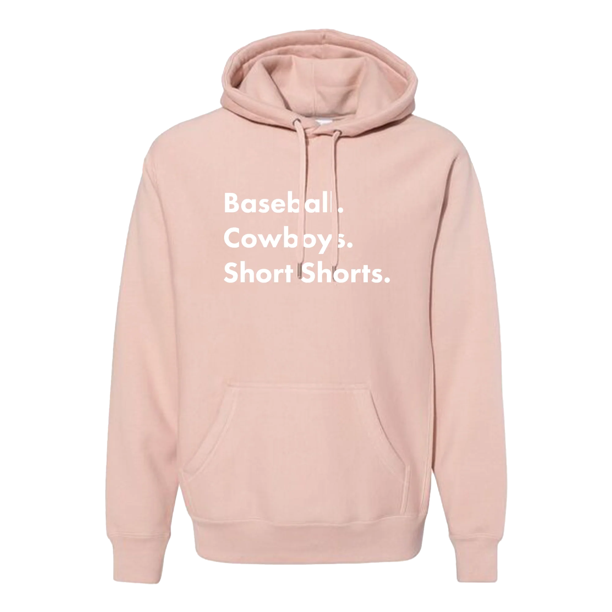 Garett Delano - Baseball. Cowboys. Short Shorts Pink Hoodie