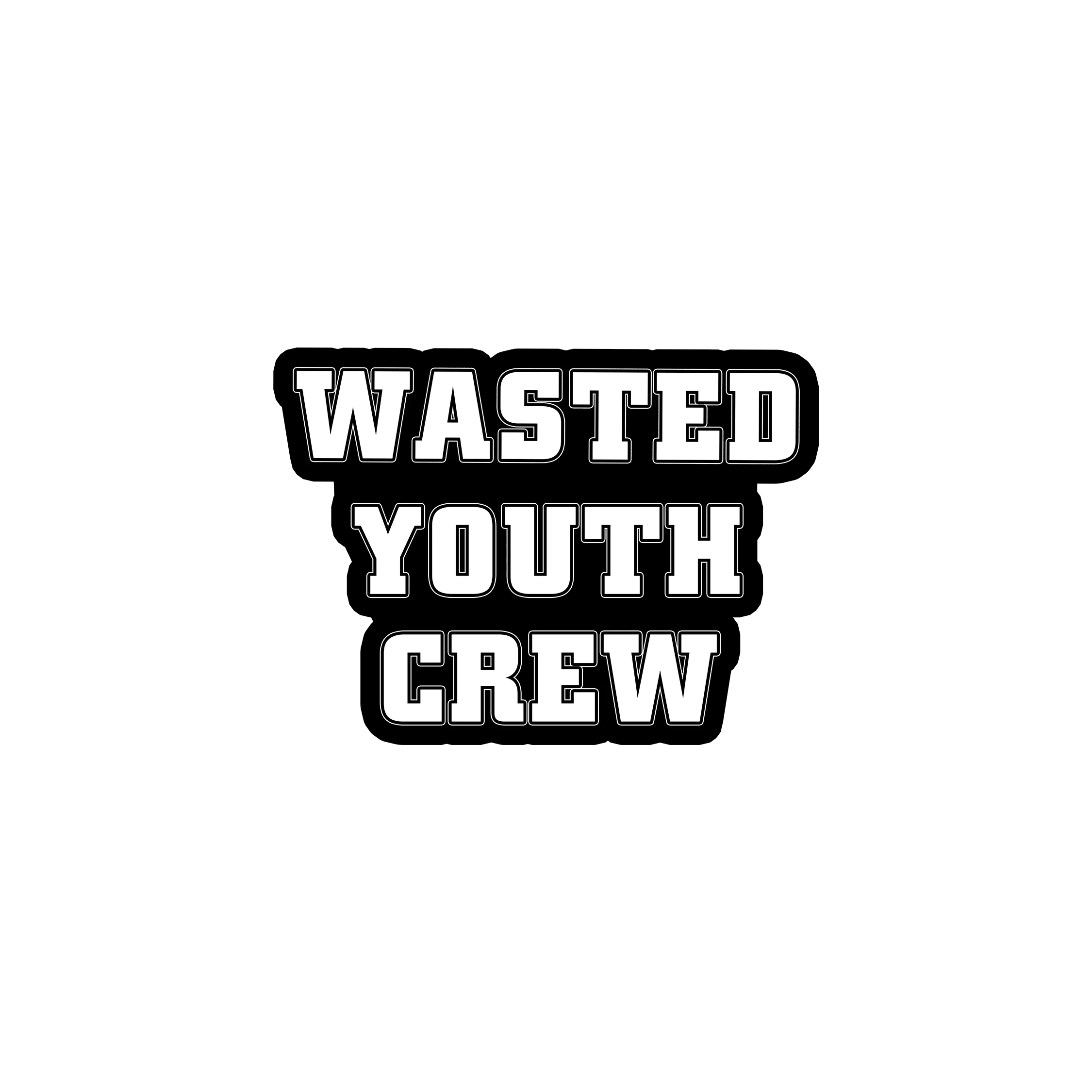 Blood For Blood - Wasted Youth Crew Sticker