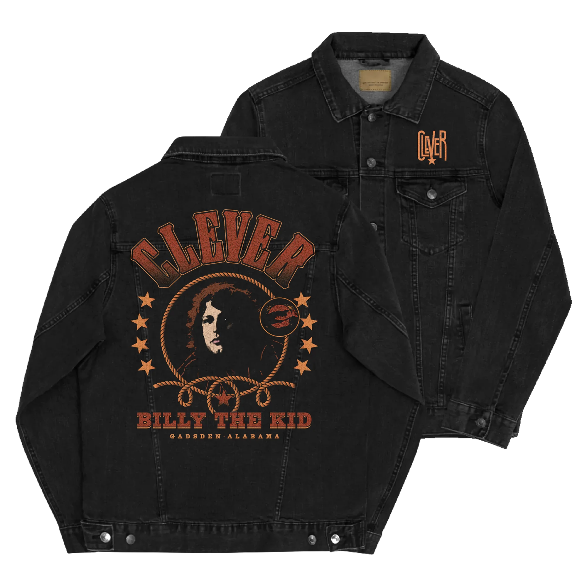 Clever - Billy The Kid Embroidered Denim Jacket