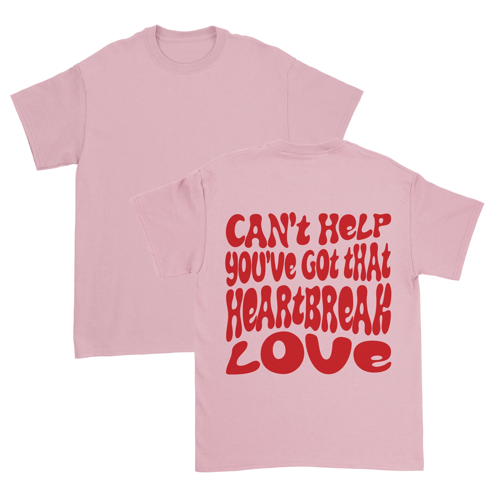 Dalton Mauldin - Heartbreak Love T-Shirt (Red Print) - Image 3