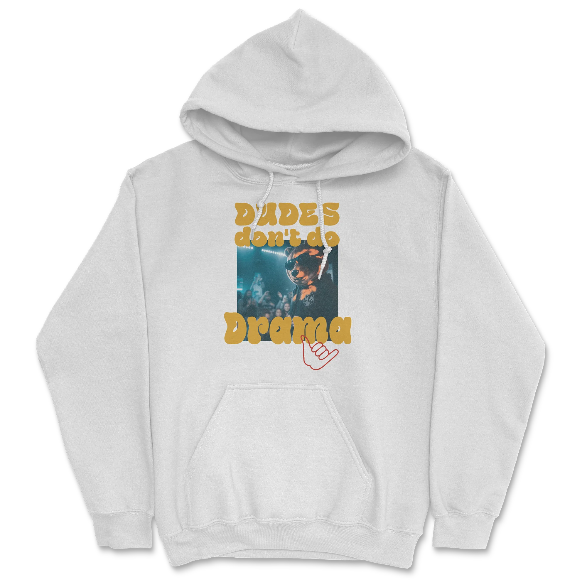 Don't Do Drama Hoodie - White