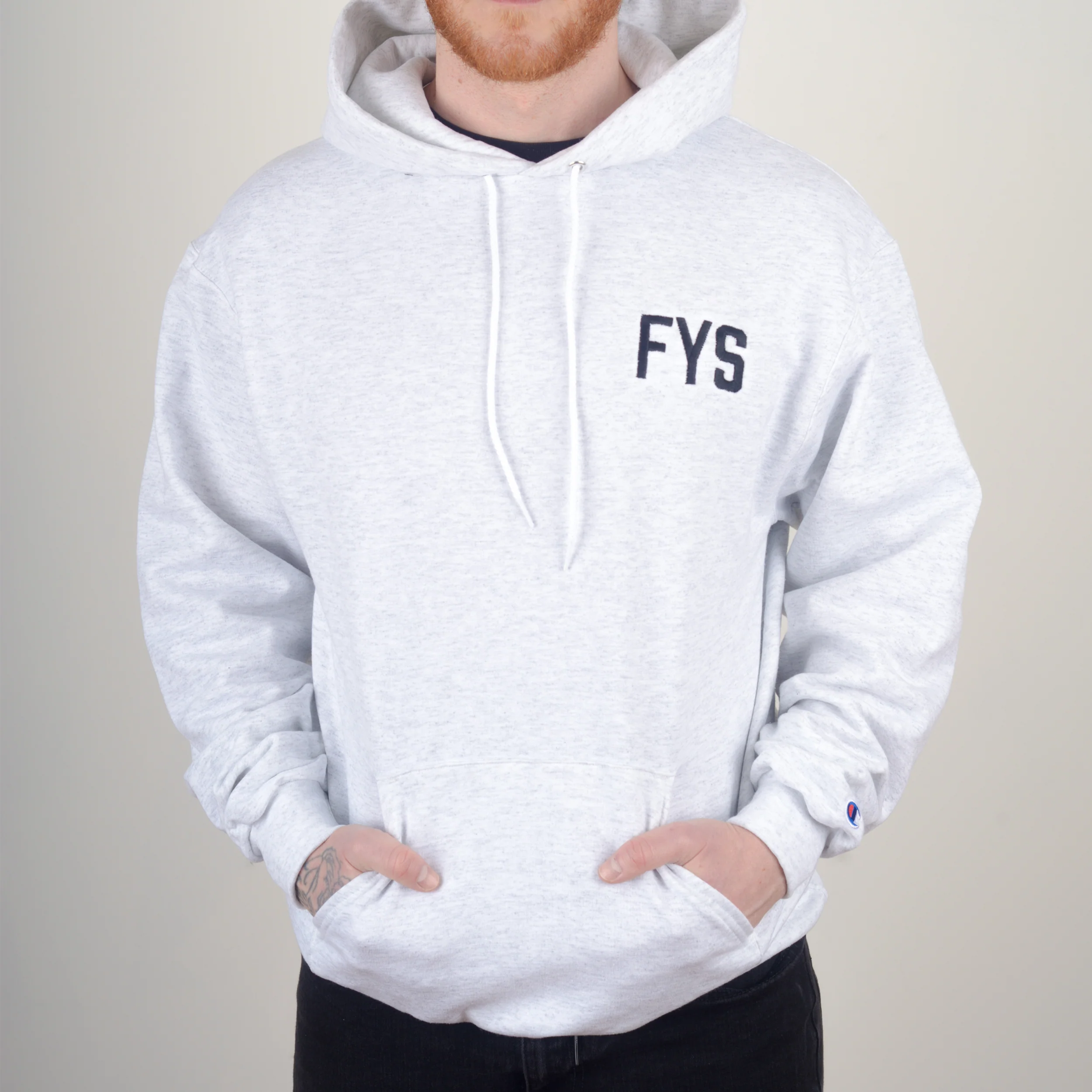Four Year Strong - Embroidered Logo Hoodie (Ash Gray)