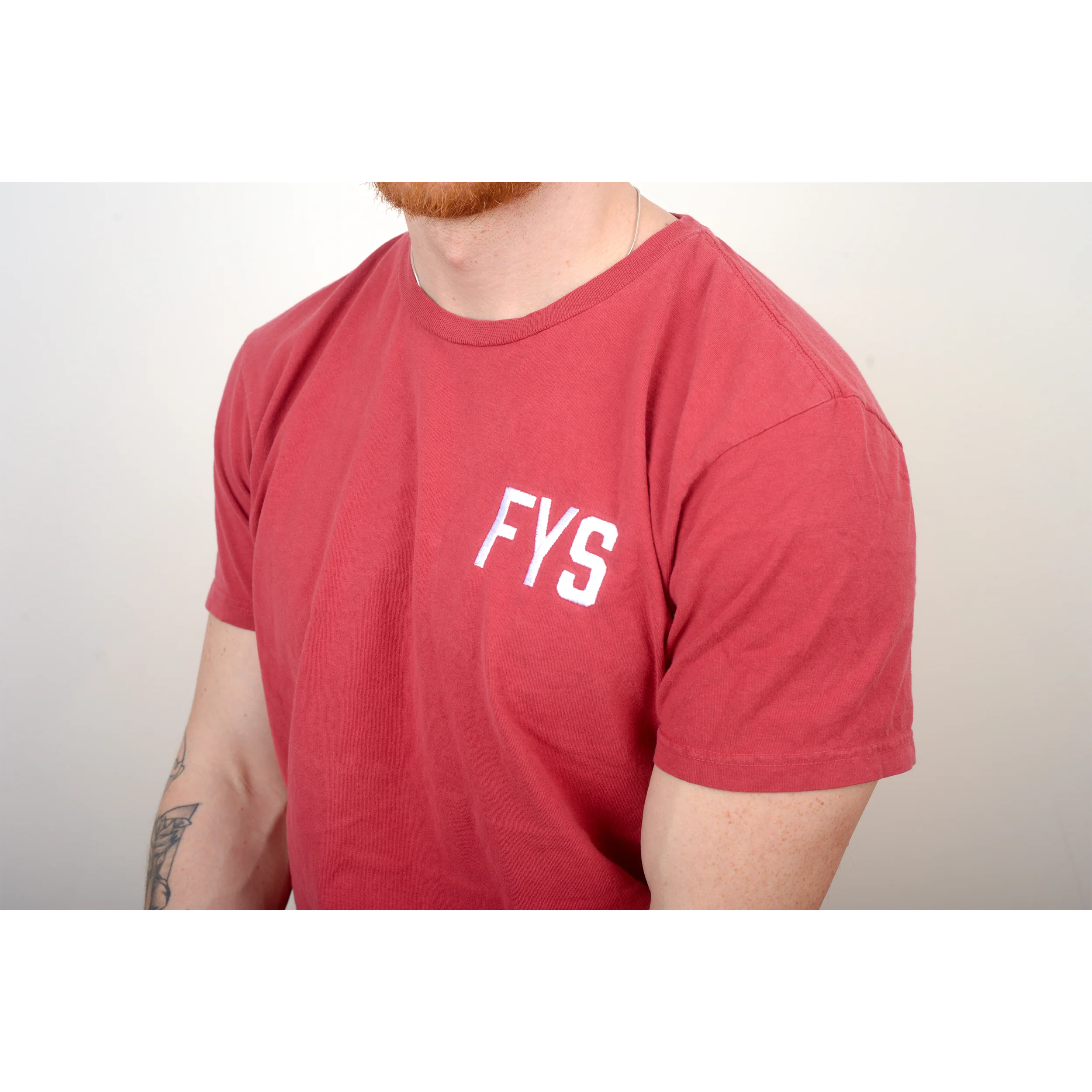 Four Year Strong - Embroidered Logo Shirt (Crimson) - Image 2