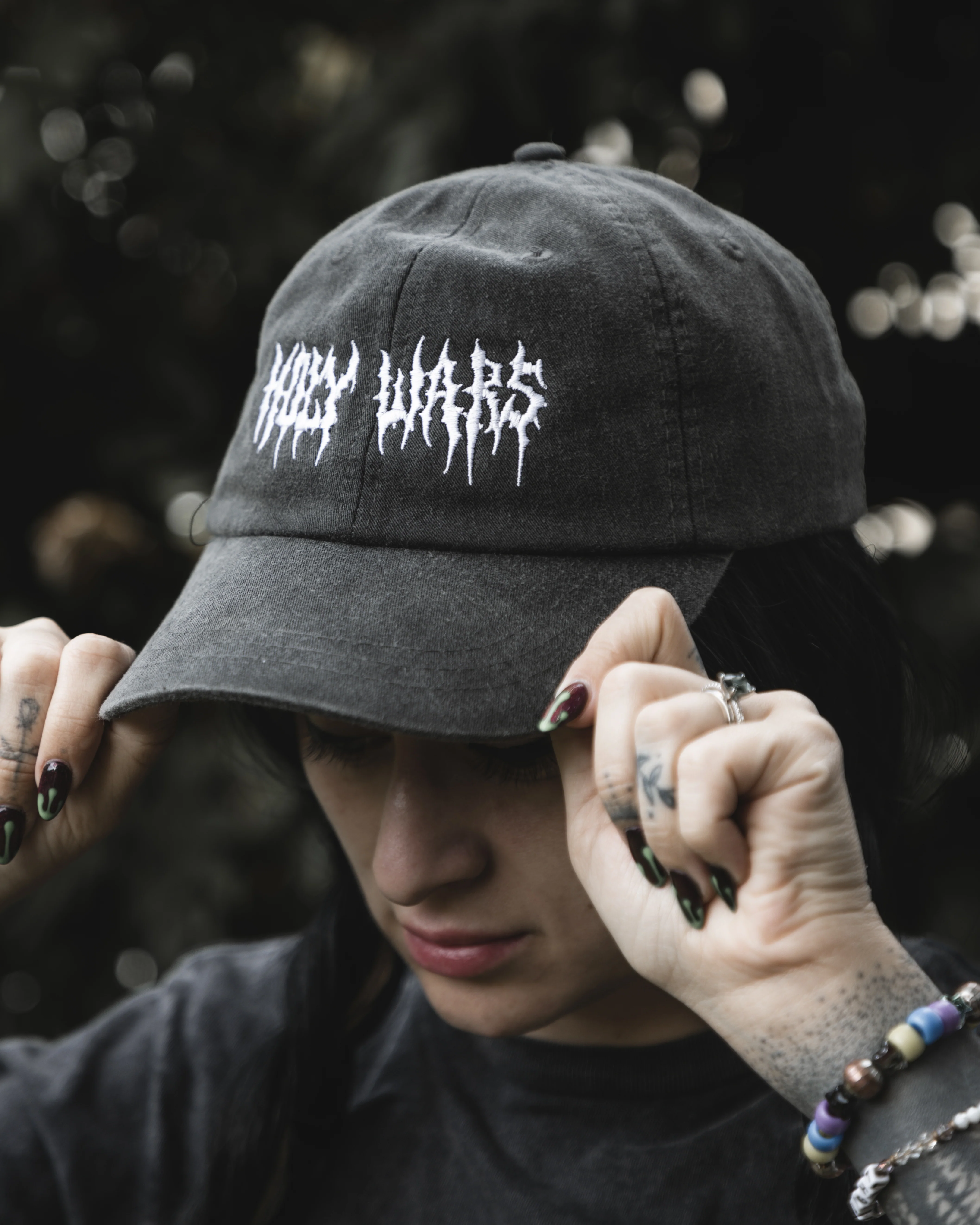 Holy Wars - Faded Black Cap - Image 2