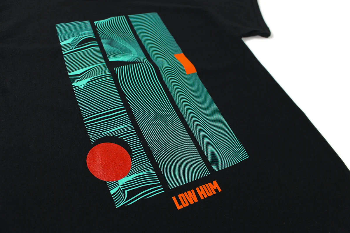 Low Hum - Pillars Black Tee - Image 2