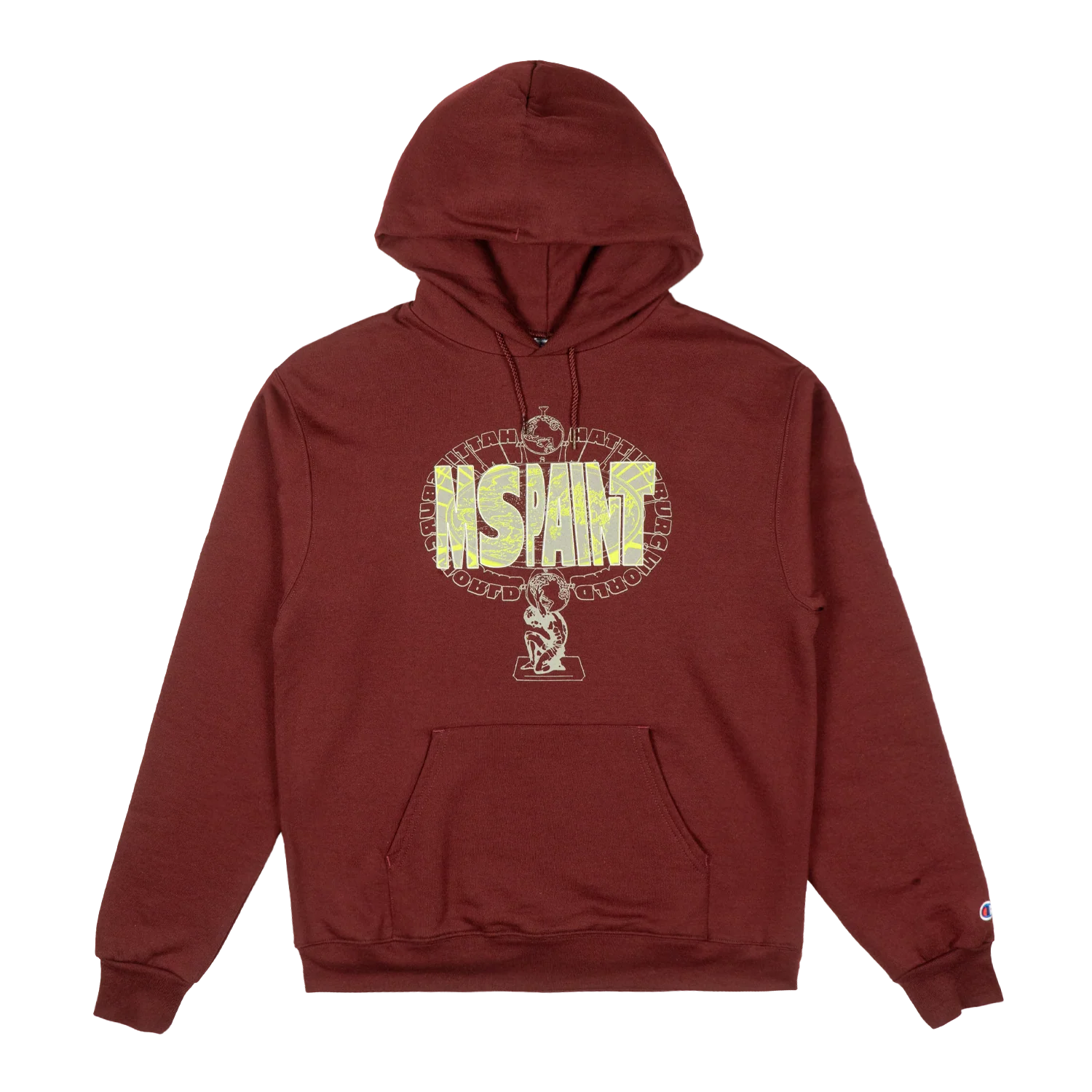 MSPAINT - Maroon Atlas Hoodie