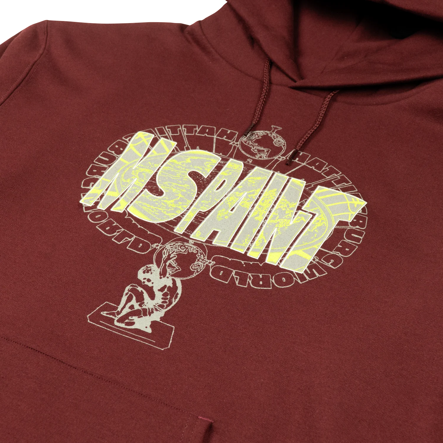 MSPAINT - Maroon Atlas Hoodie - Image 2