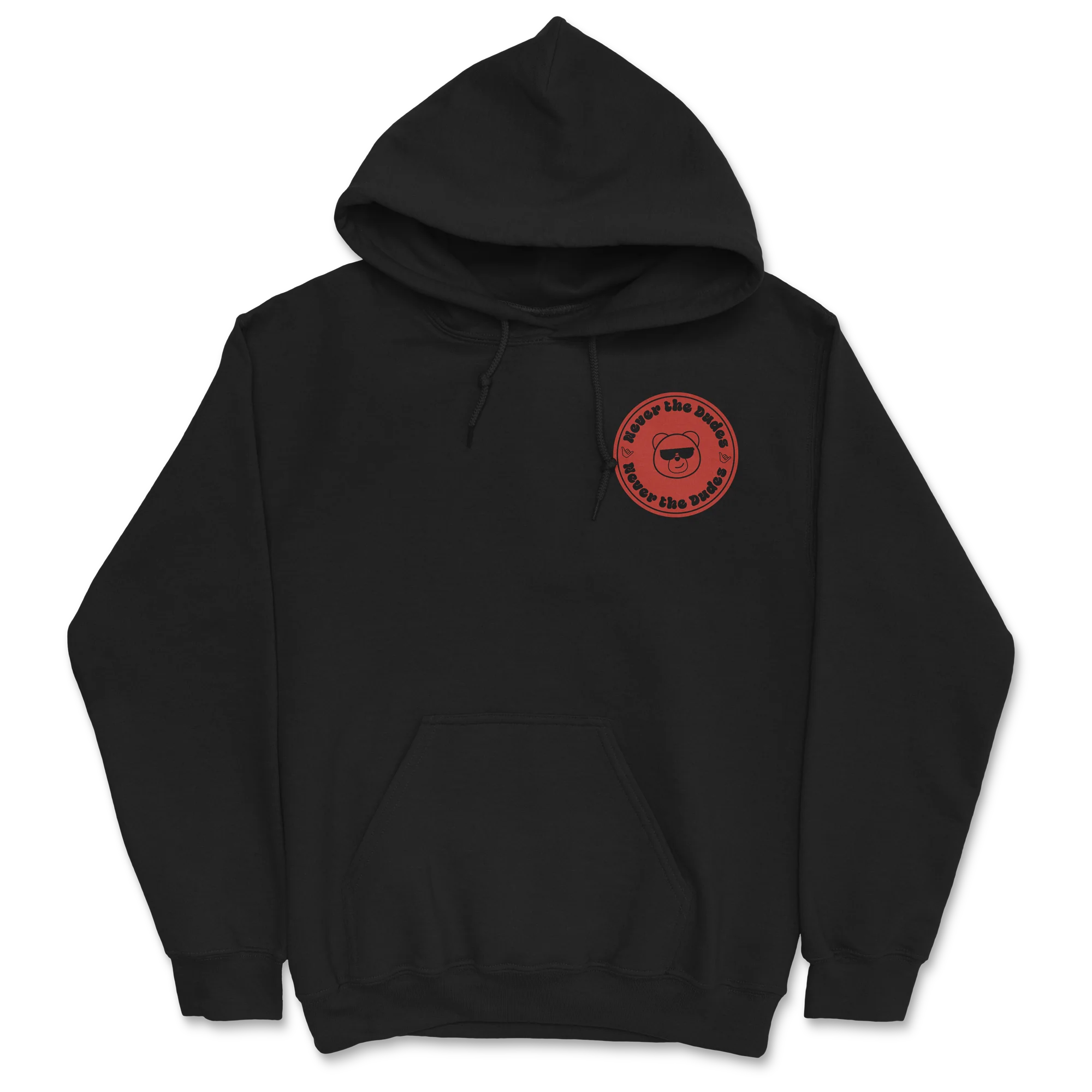Never The Dudes Hoodie - Black - Image 2