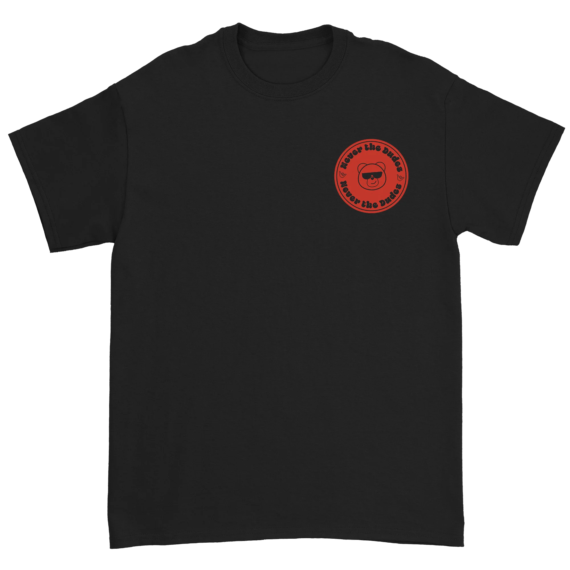 Never The Dudes T-Shirt - Black - Image 2