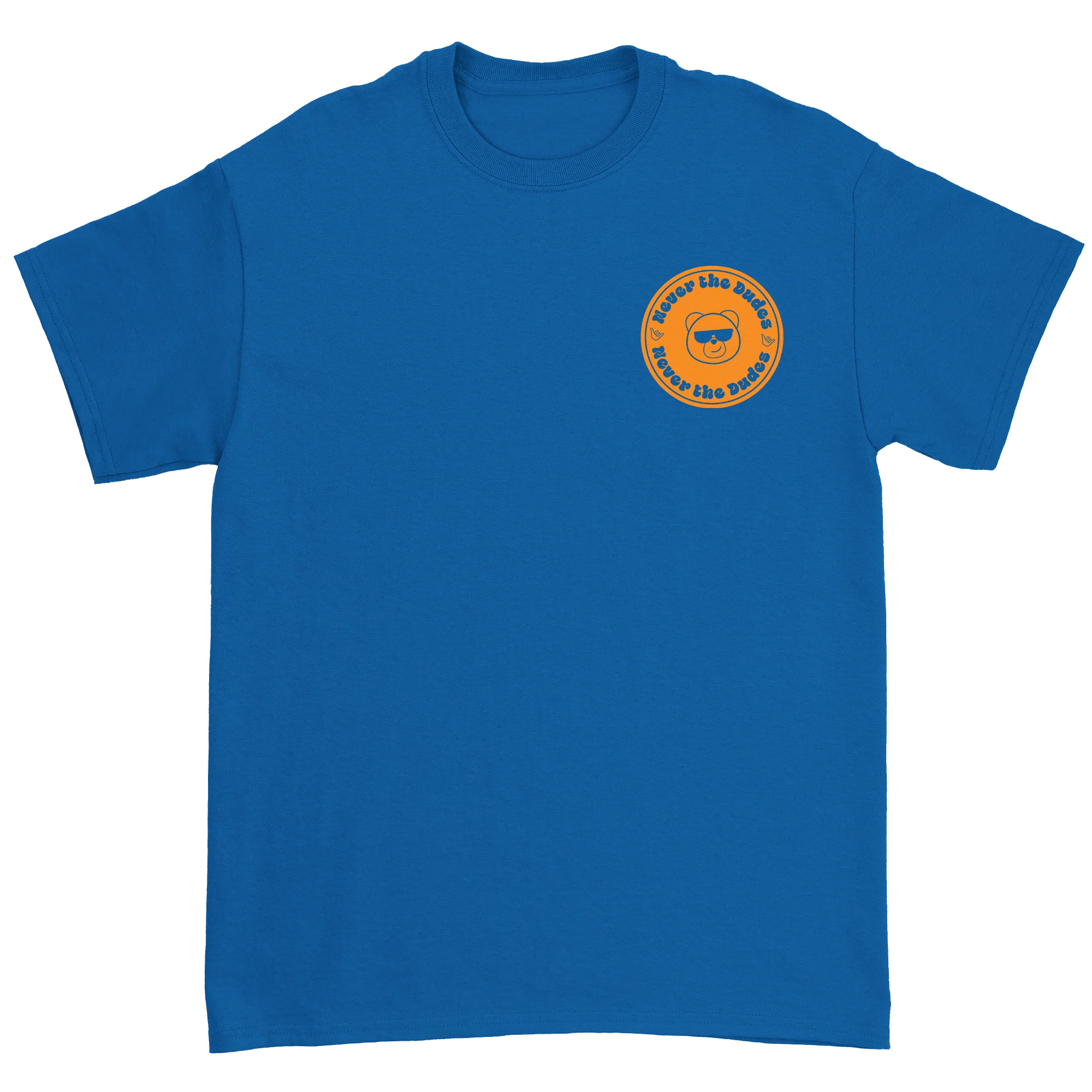 Never The Dudes T-Shirt - Royal - Image 2