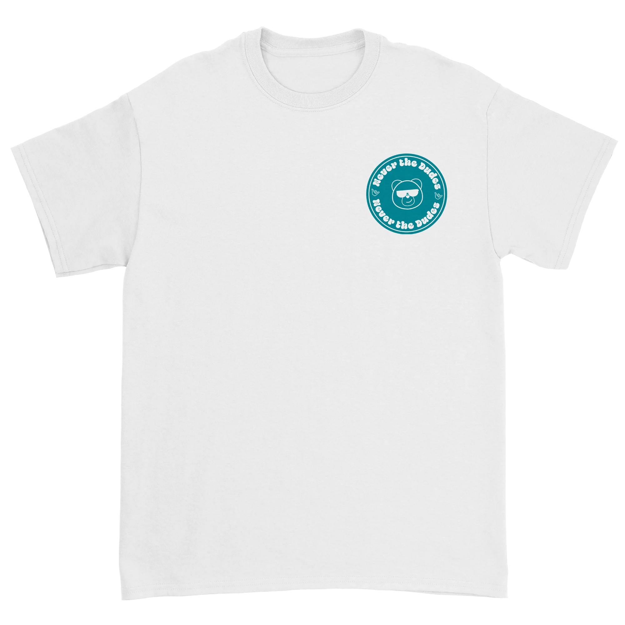 Never The Dudes T-Shirt - White - Image 2