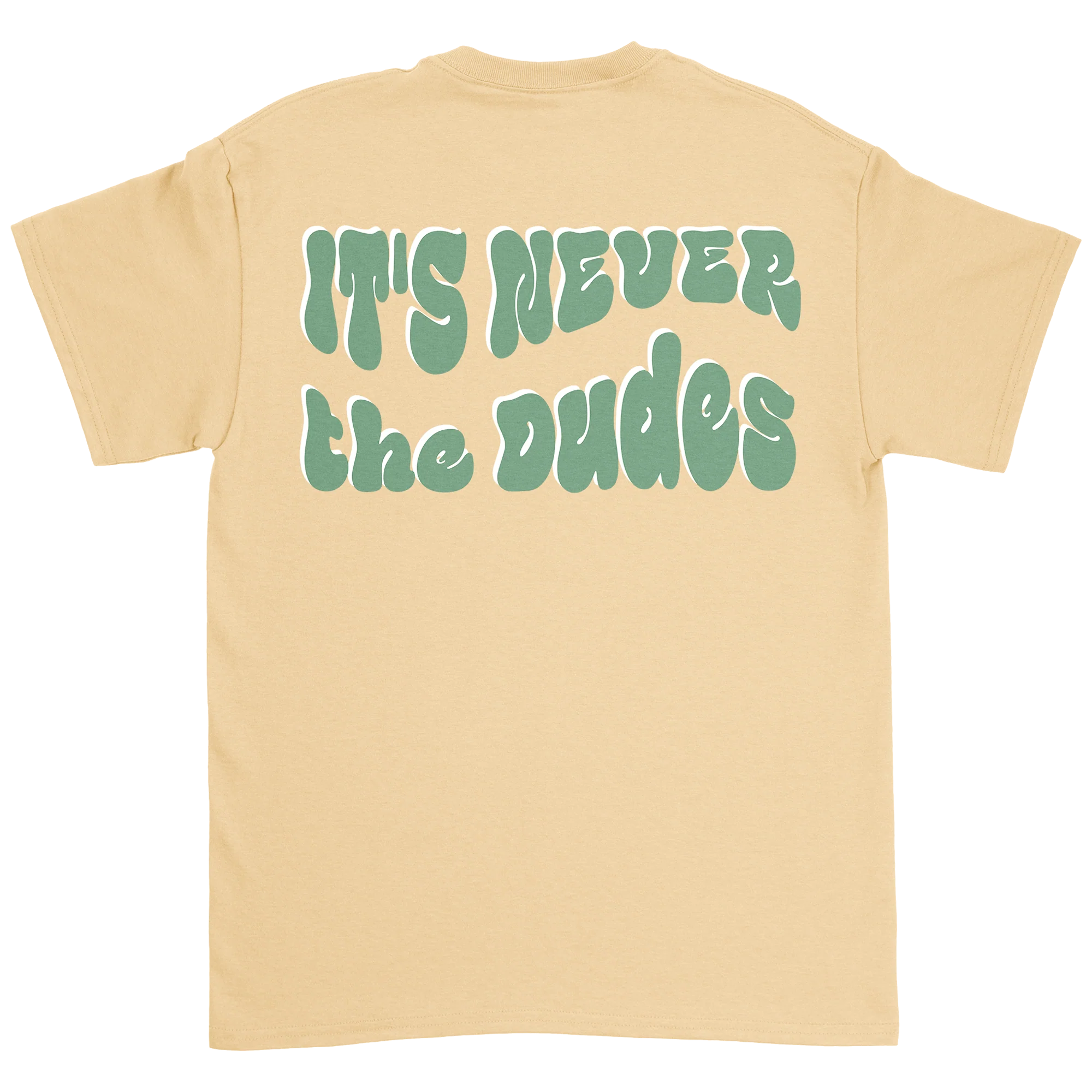 Never The Dudes T-Shirt - Yellow Haze - Image 3