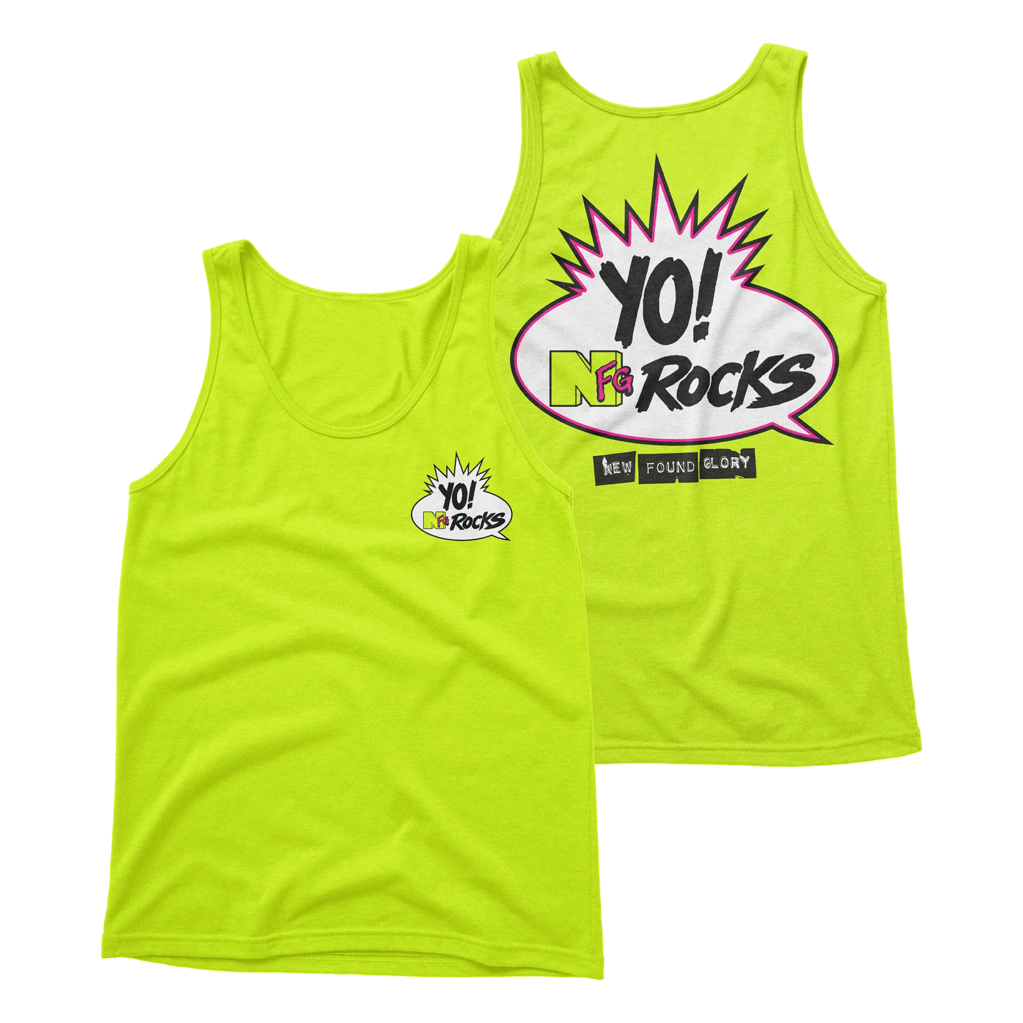 New Found Glory - Neon Green MTV Tank