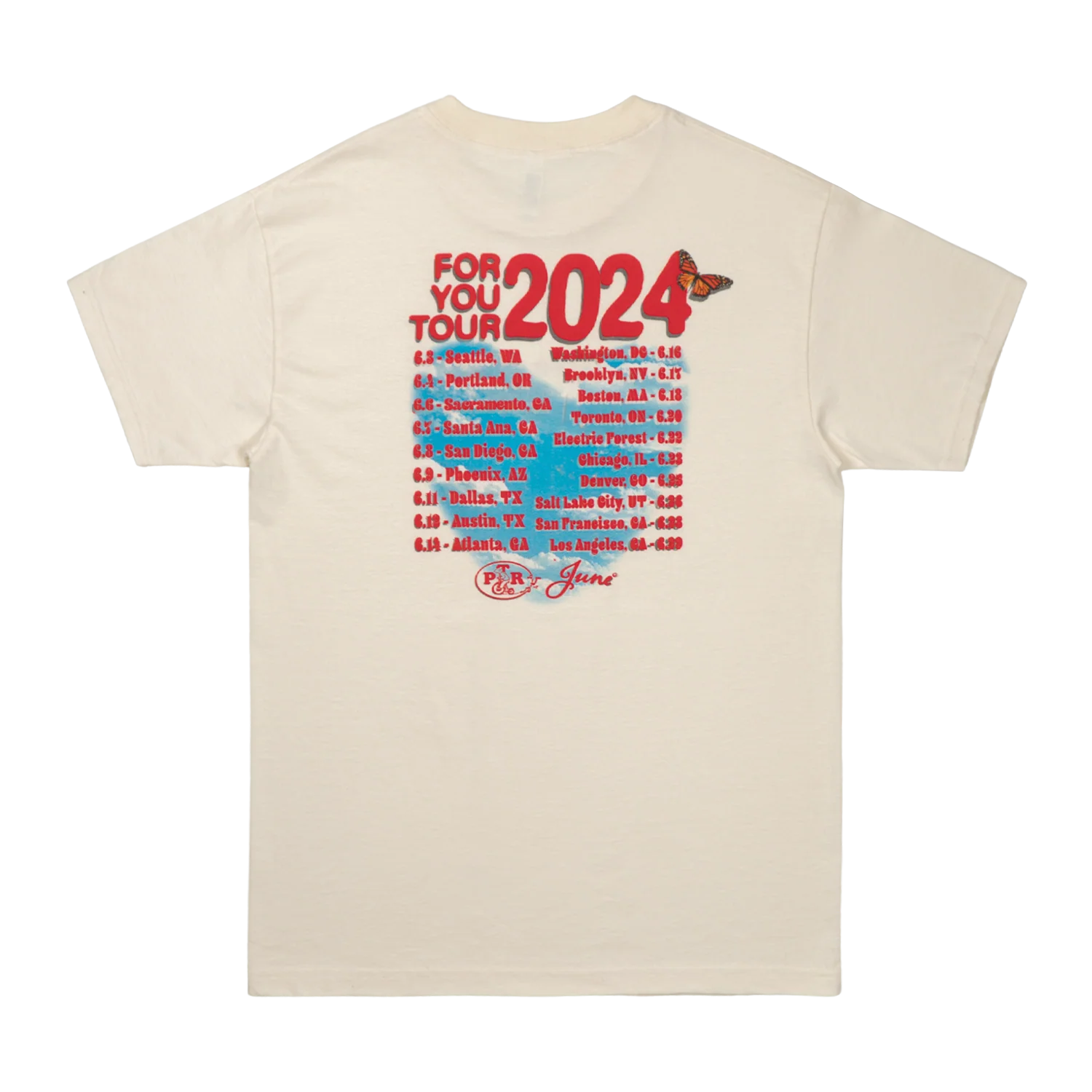 Peach Tree Rascals - Red Logo Tour Tee - Image 2