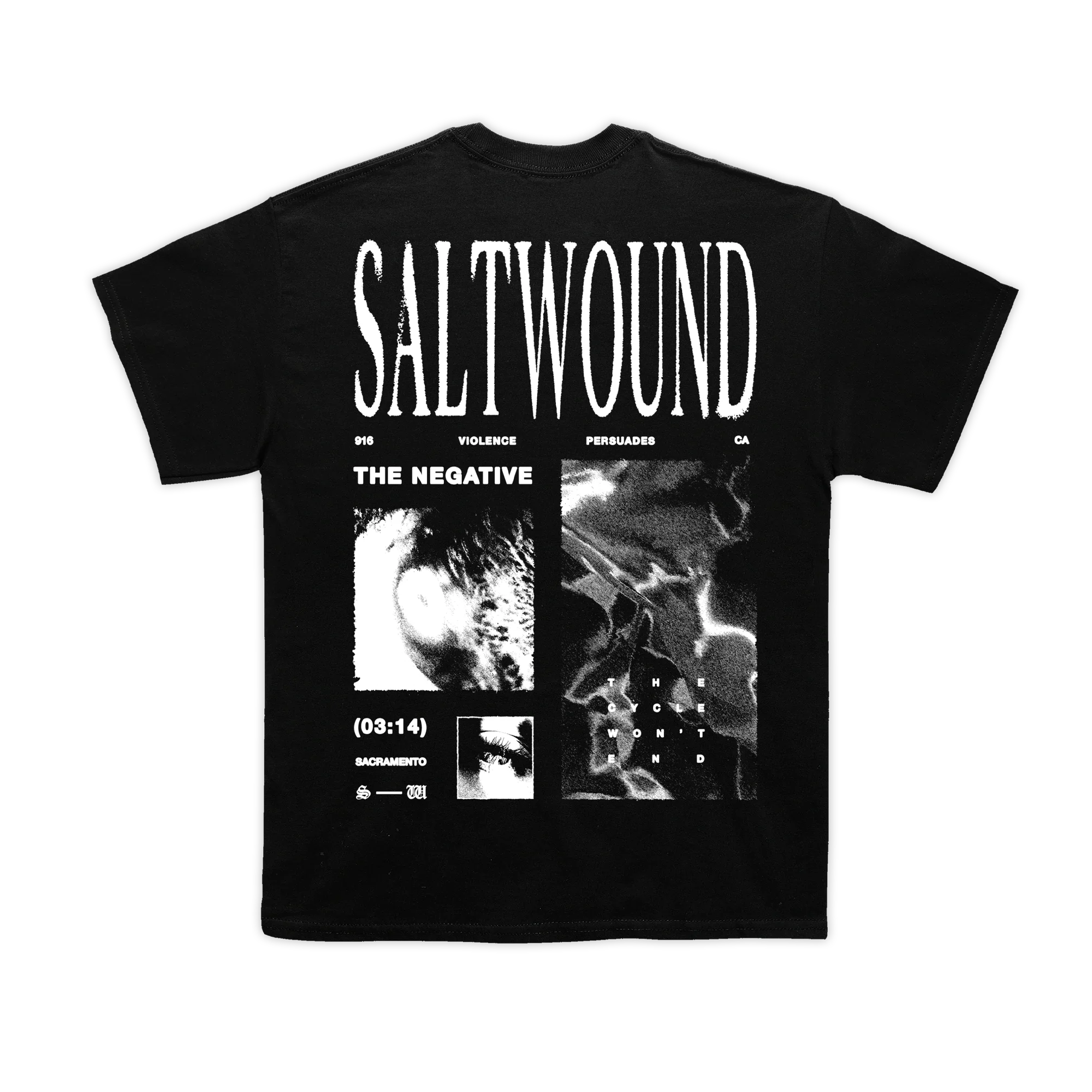Saltwound - Violence Persuades T-Shirt - Image 3