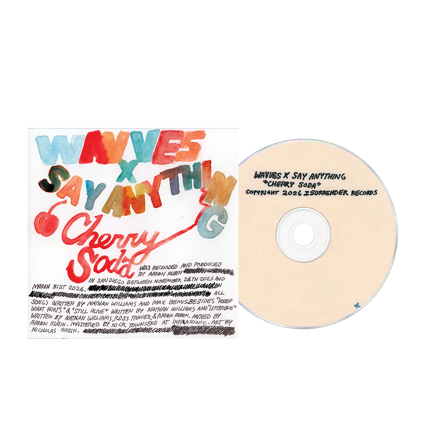 Wavves x Say Anything - Cherry Soda CD