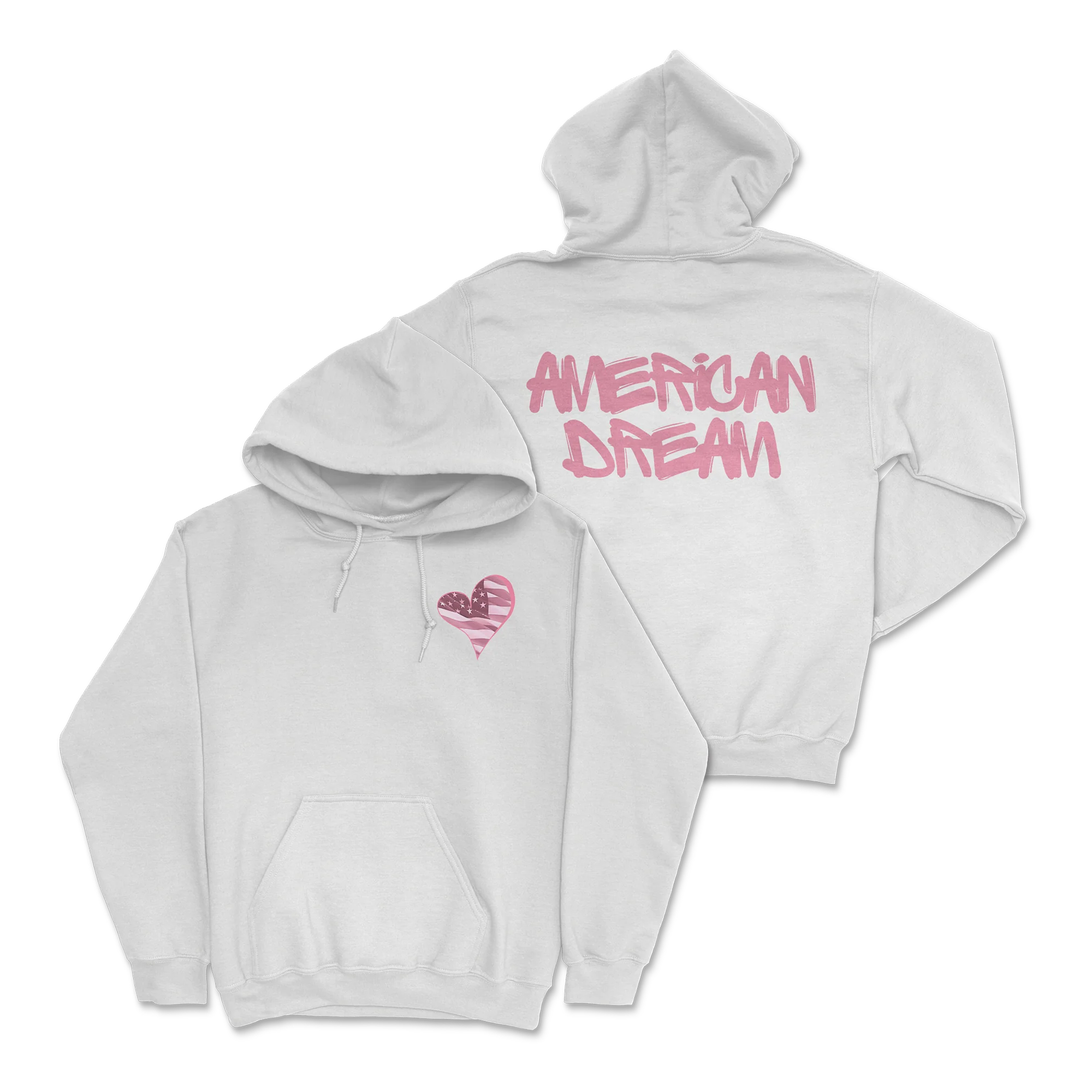 Zoe Day - Heart Hoodie - White