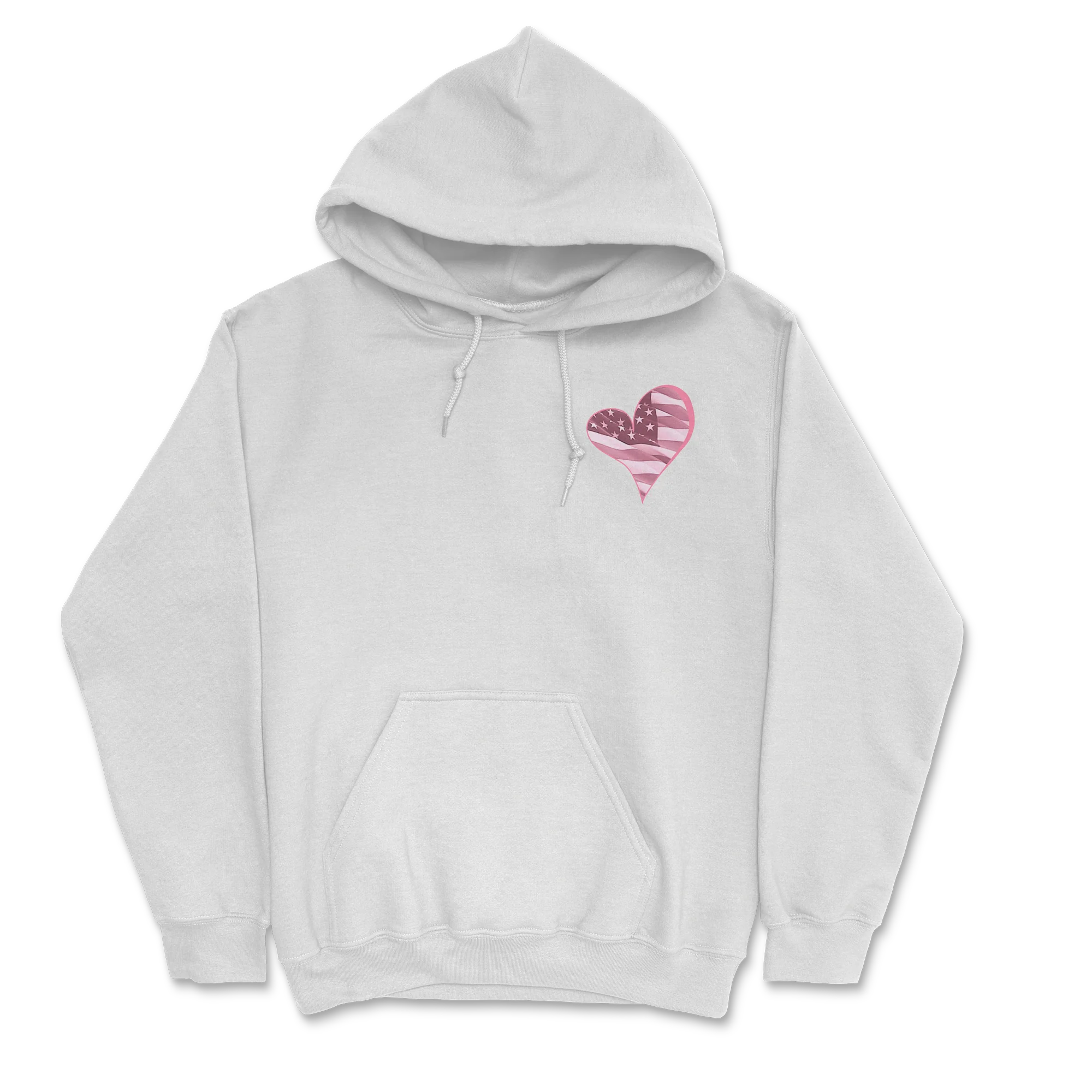 Zoe Day - Heart Hoodie - White - Image 2