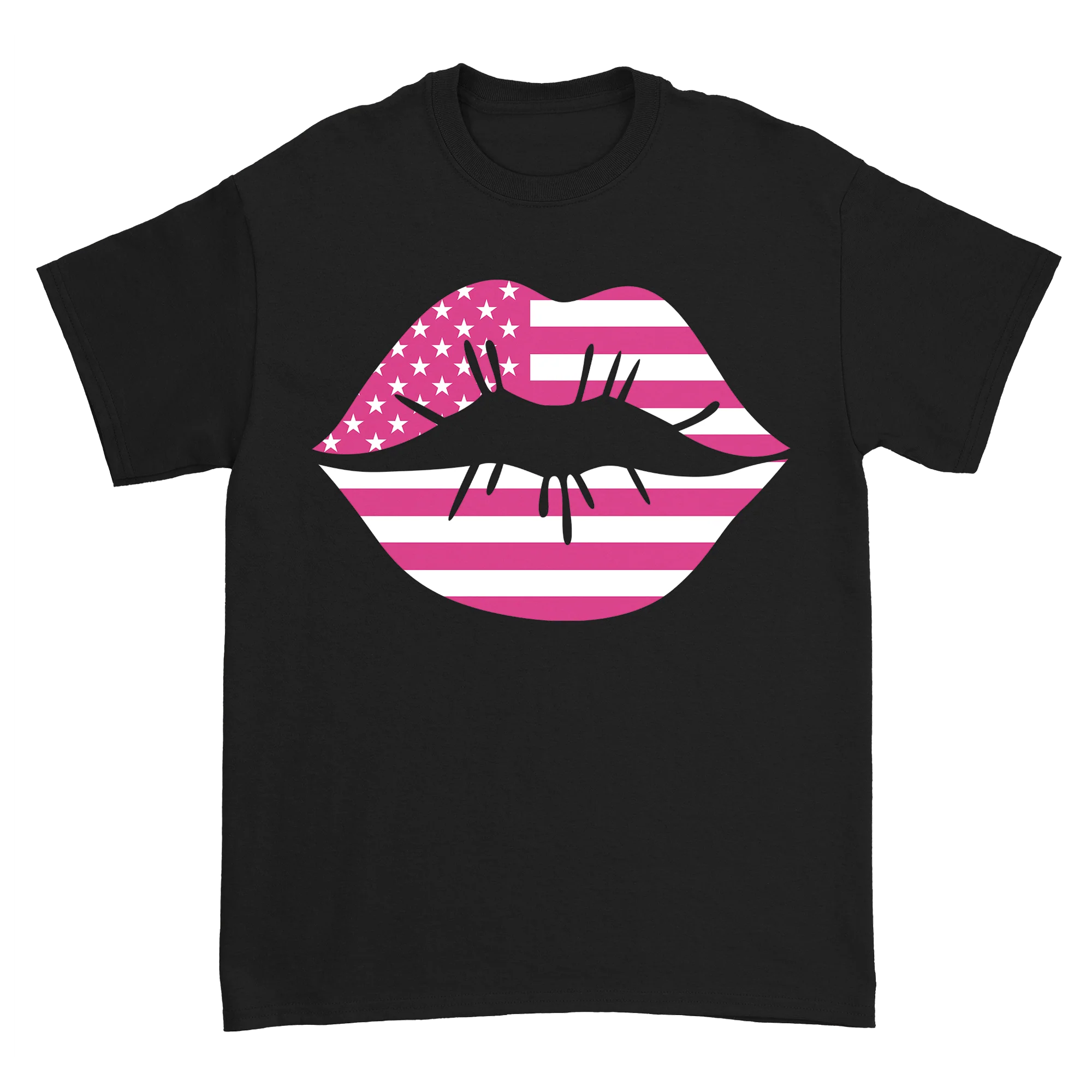 Zoe Day - Lips T-Shirt - Black - Image 2